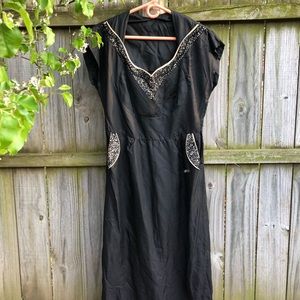 Hand-Made plus size Vintage Dress (1960s)
